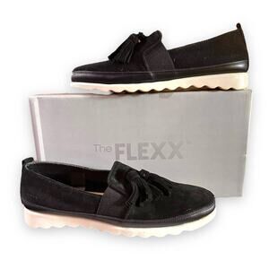 Flexx Suede Black Loafer Jazz Espadrilles Women 6.5